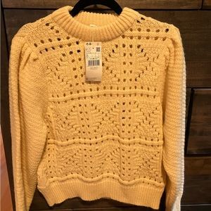 Balloon sleeve sweater